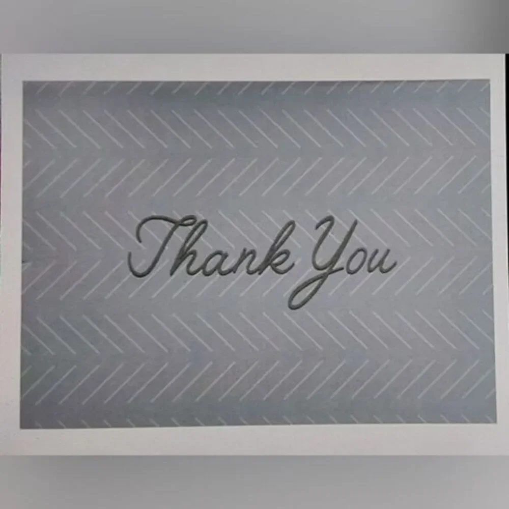 NWT Blank Floral‎ Thank You Cards- 144 Pack- 6 Designs